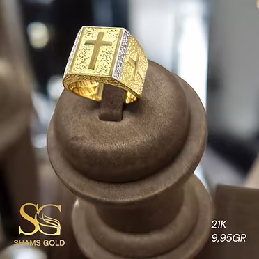 Gold ring - 21K 6.80GR